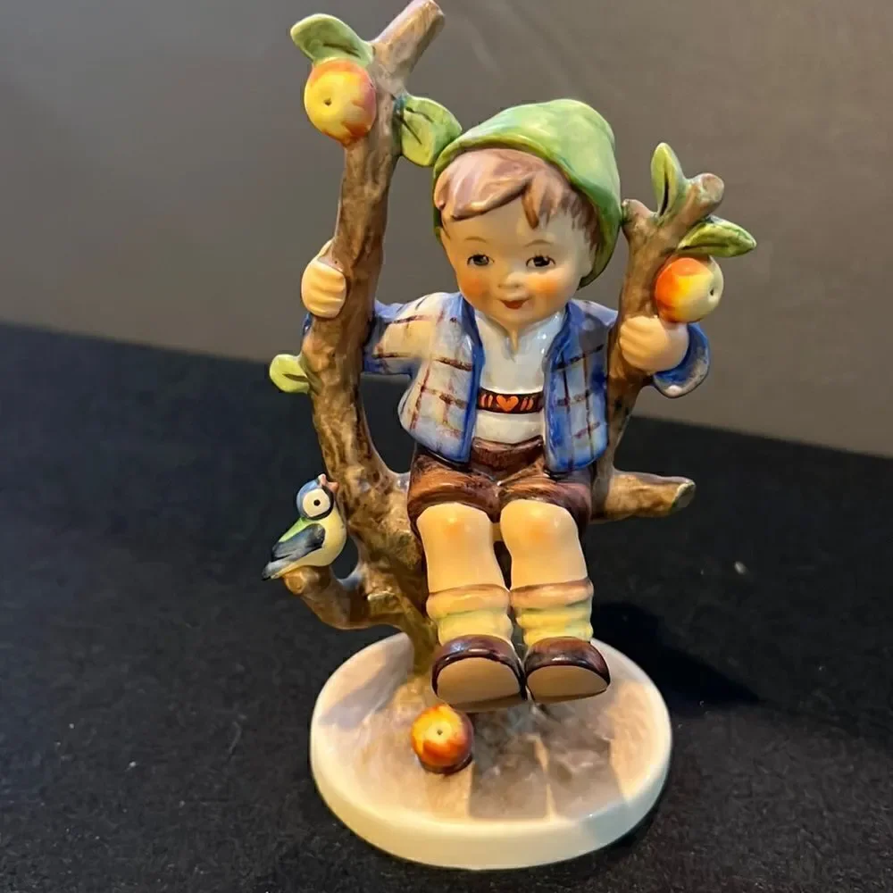 Vintage Goebel Hummel Apple Tree Boy Bird No. 142/I West Germany 6